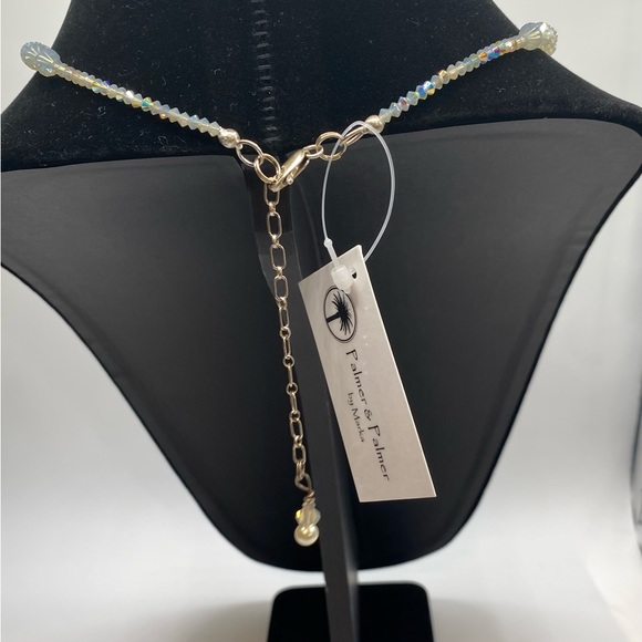 Swarovski Crystal & Pearl - Sterling Silver Necklace - Picture 6 of 7